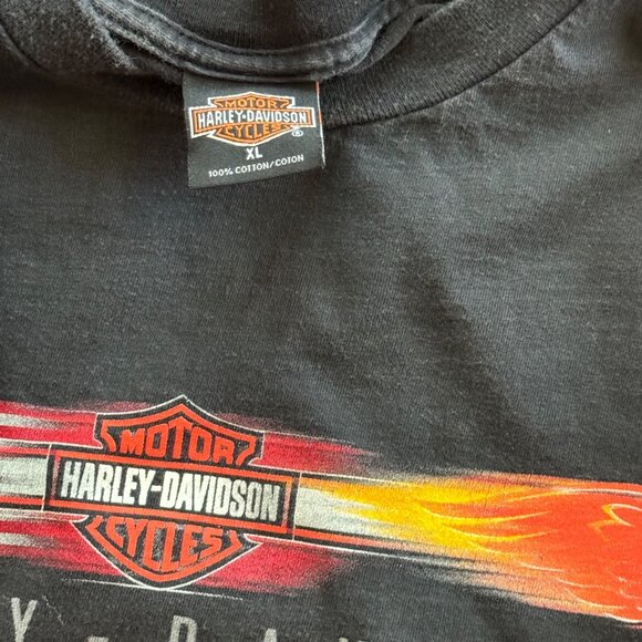Vintage Harley-Davidson Black XL Bernies Wetzlar Germany Graphic Tee - Picture 4 of 6